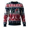2025 Christmas Texans Reindeer Football Ugly Sweater 1