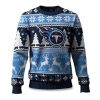 2025 Christmas Titans Reindeer Football Ugly Sweater 1