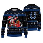 2025 Colts Santa Claus Ugly Christmas Sweater