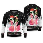 2025 Cool Flamingo Ugly Christmas Sweater