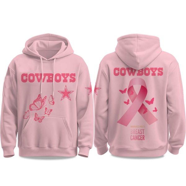 2025 Cowboys Breast Cancer Awareness Month Hoodie 1