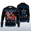 2025 Cowboys Santa Claus Ugly Christmas Sweater 2