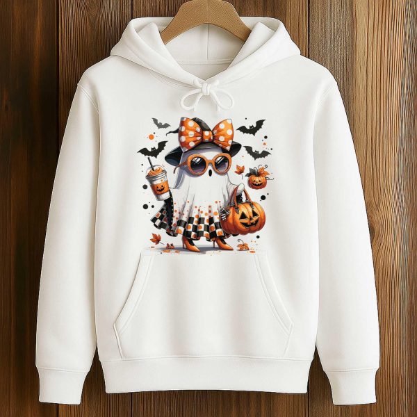 2025 Cute Ghost Pumpkin Halloween Shirt