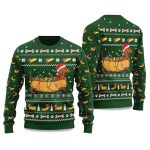 2025 Dachshund Hot Dog Ugly Christmas Sweater