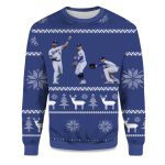 2025 Dodgers Mookie Freddie And David Ugly Christmas Sweater