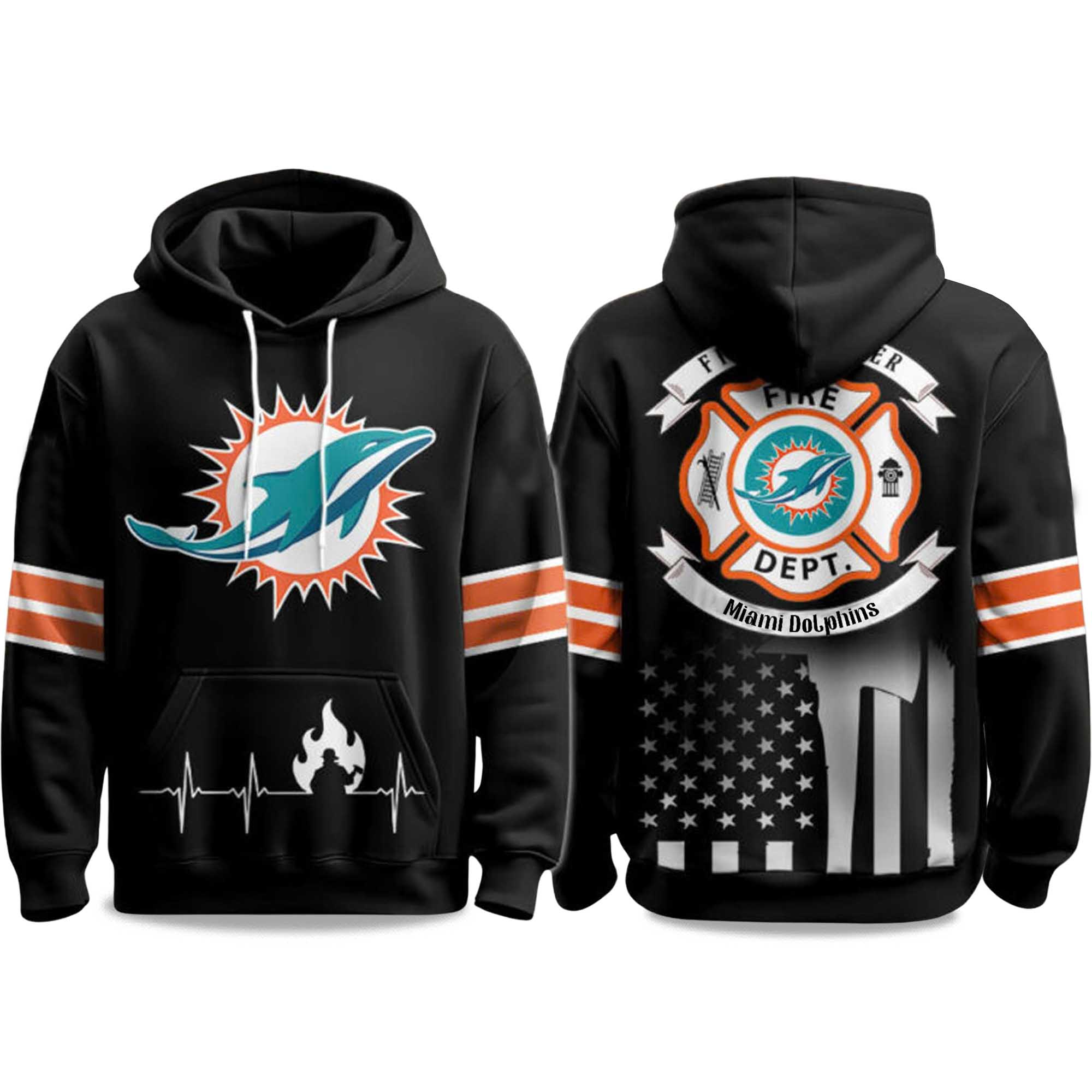 2025 Dolphins Firefighter Appreciation Day Hoodie 2025 Dolphins Firefighter Appreciation Day Hoodie