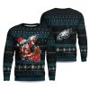 2025 Eagles Santa Claus Ugly Christmas Sweater 1