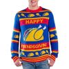 2025 Happy Friendsgiving Taco Chicken Ugly Christmas Sweater 1