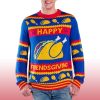2025 Happy Friendsgiving Taco Chicken Ugly Christmas Sweater 2