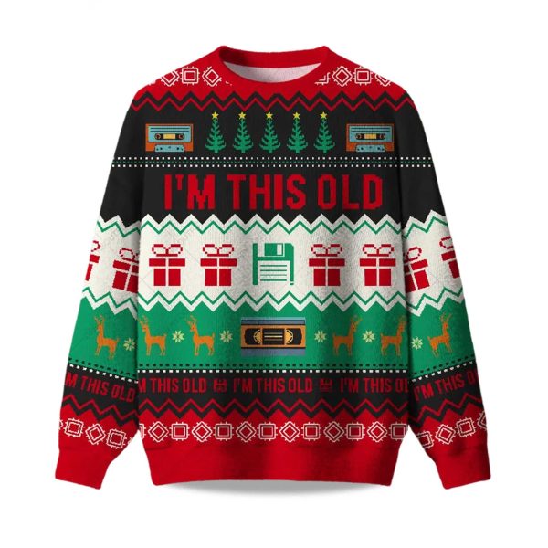 2025 Im This Old Vintage Ugly Christmas Sweater 1