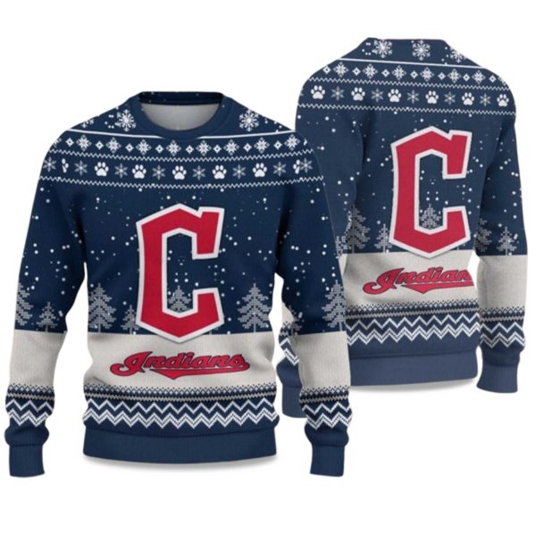 2025 Indians Ugly Christmas Sweater 1