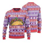 2025 Jingle Bells Taco Shells Ugly Christmas Sweater