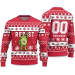 2025 KC Chiefs Portland Frog Resist Ugly Christmas Sweater