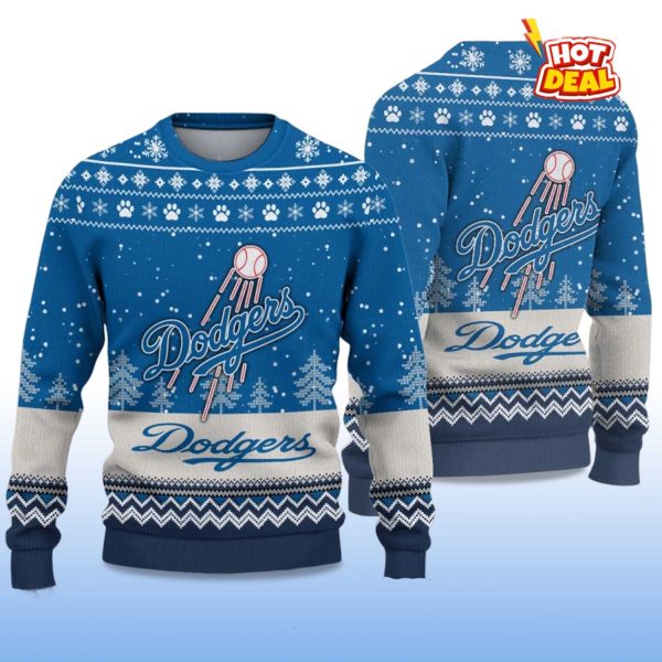 2025 LA Dodgers Ugly Christmas Sweater 2