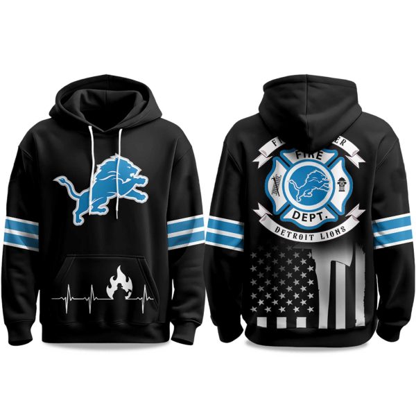 2025 Lions Firefighter Appreciation Day Hoodie 1