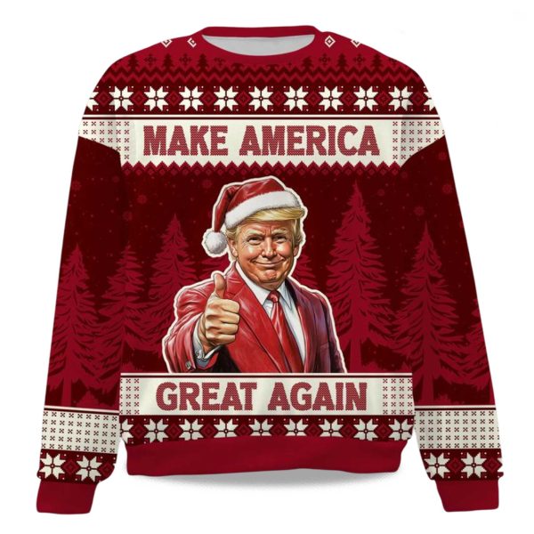 2025 Make America Great Again Christmas Ugly Sweater