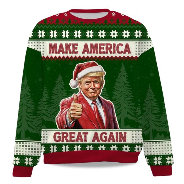 2025 Make America Great Again Christmas Ugly Sweater