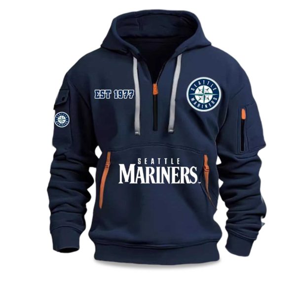 2025 Mariners EST 1977 Quarter Zip Hoodie