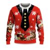 2025 Mock Collar and Suit Design Ugly Christmas Sweater 1