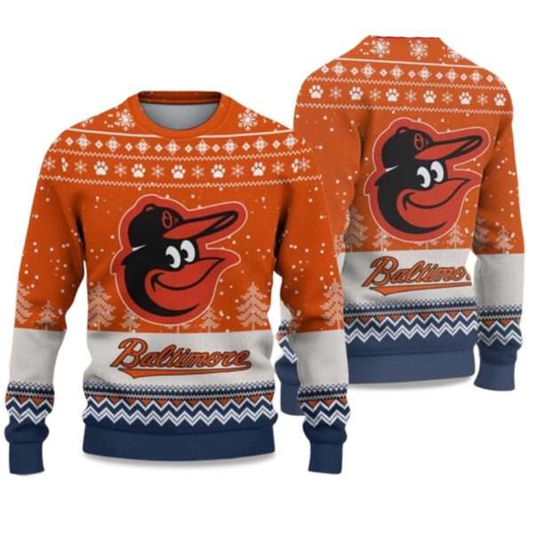 2025 Orioles Ugly Christmas Sweater 1
