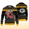2025 Packers Santa Claus Ugly Christmas Sweater 2