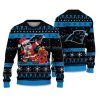 2025 Panthers Santa Claus Ugly Christmas Sweater 1