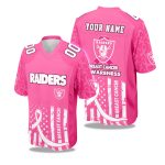 2025 Raiders Breast Cancer Awareness Football Jersey