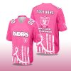 2025 Raiders Breast Cancer Awareness Football Jersey 2