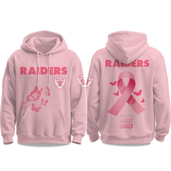 2025 Raiders Breast Cancer Awareness Month Hoodie 1