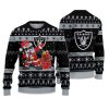 2025 Raiders Santa Claus Ugly Christmas Sweater 1
