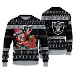 2025 Raiders Santa Claus Ugly Christmas Sweater