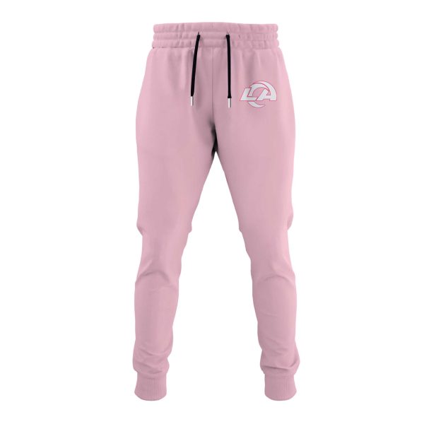 2025 Rams Breast Cancer Awareness Month Hoodie 3