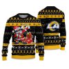 2025 Rams Santa Claus Ugly Christmas Sweater 1