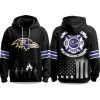 2025 Ravens Firefighter Appreciation Day Hoodie 1