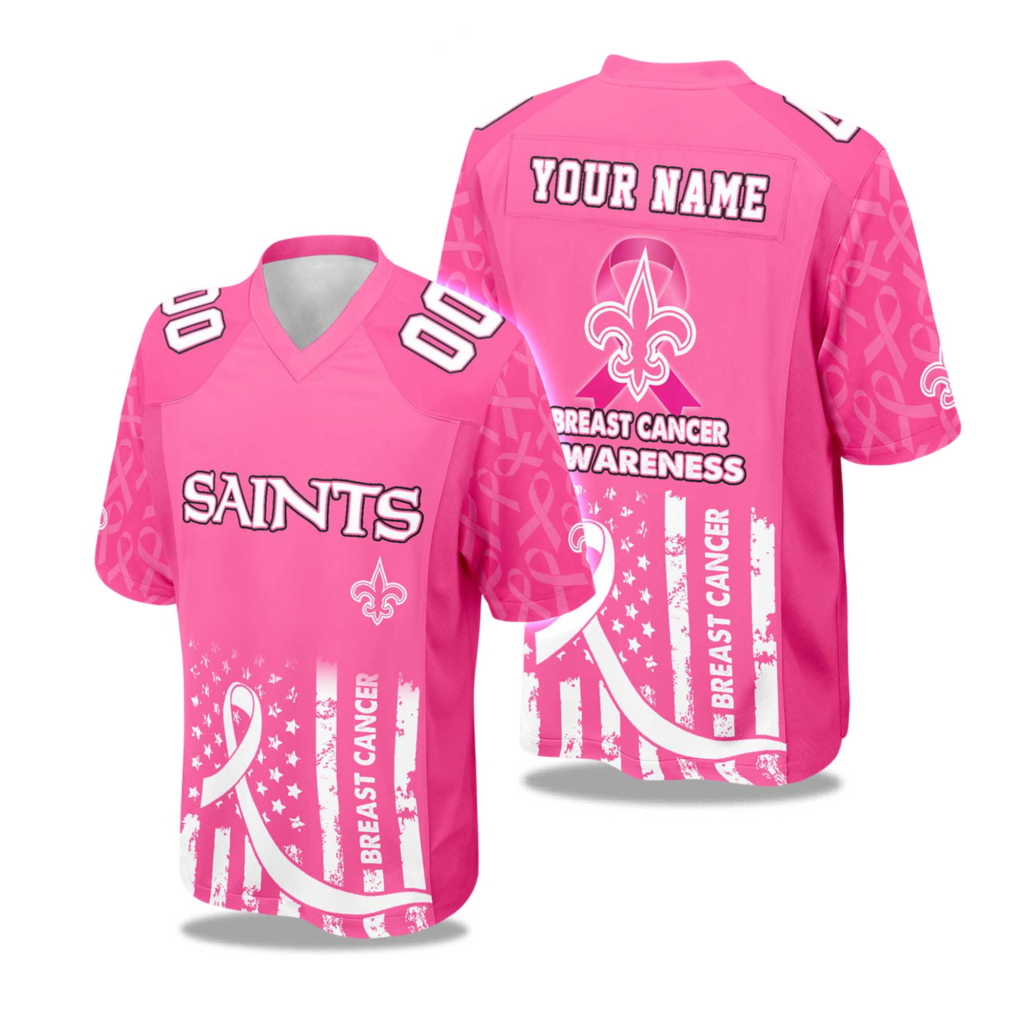 2025 Saints Breast Cancer Awareness Football Jersey 2025 Saints Breast Cancer Awareness Football Jersey