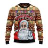 2025 Santa Claus Peace And Love Christmas Ugly Sweater