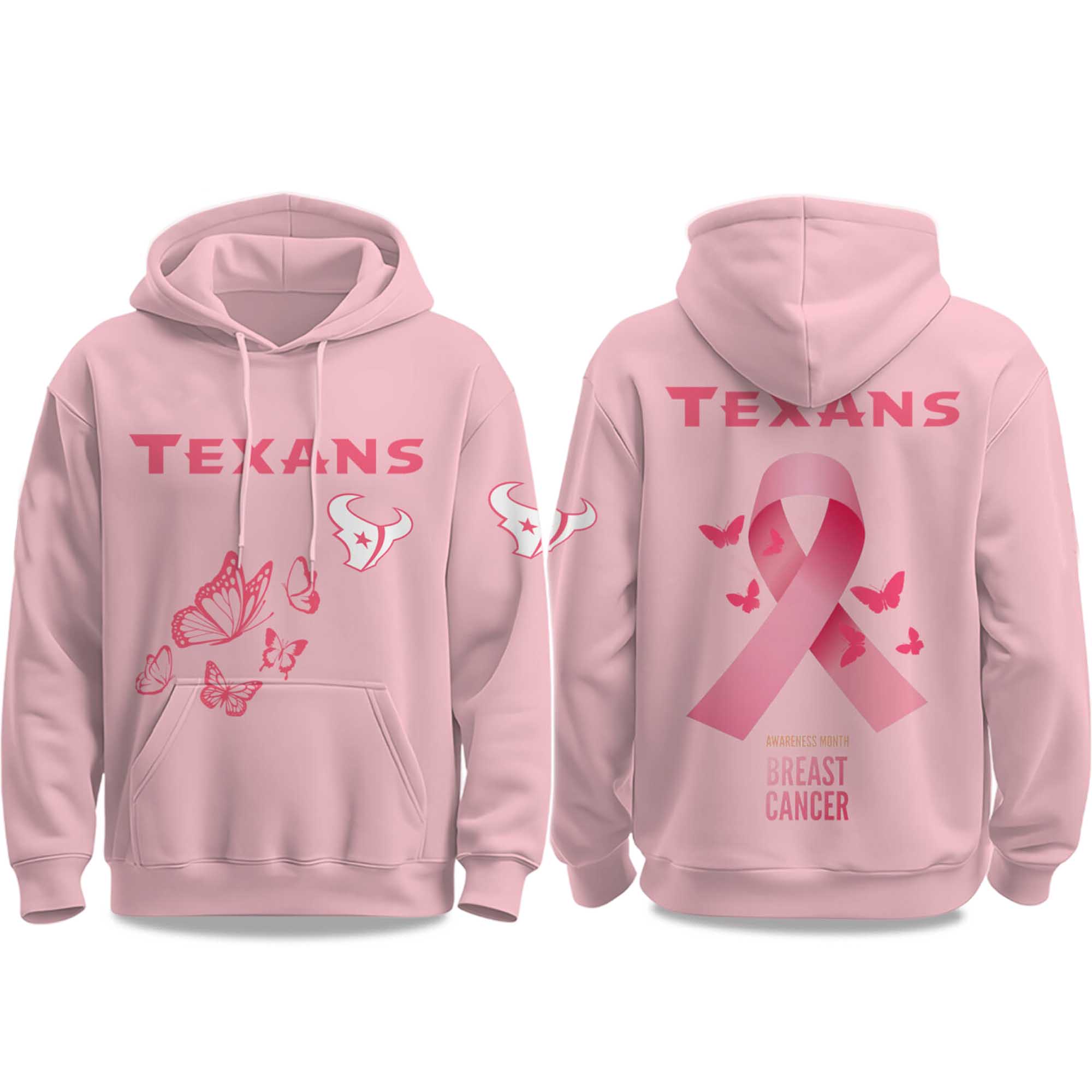2025 Texans Breast Cancer Awareness Month Hoodie 2025 Texans Breast Cancer Awareness Month Hoodie