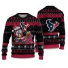 2025 Texans Santa Claus Ugly Christmas Sweater 1