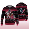 2025 Texans Santa Claus Ugly Christmas Sweater 2