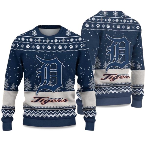 2025 Tigers Ugly Christmas Sweater 1