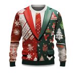 2025 Tree Snowflake Ugly Christmas Sweater