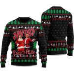 2025 Trump Santa’s Favorite Felon Ugly Christmas Sweater