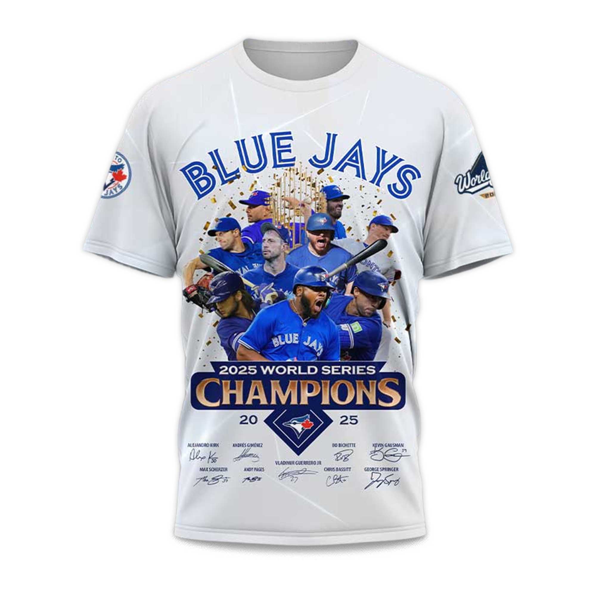 2025 World Series Champions Blue Jays T-Shirt 1 2025 World Series Champions Blue Jays T Shirt