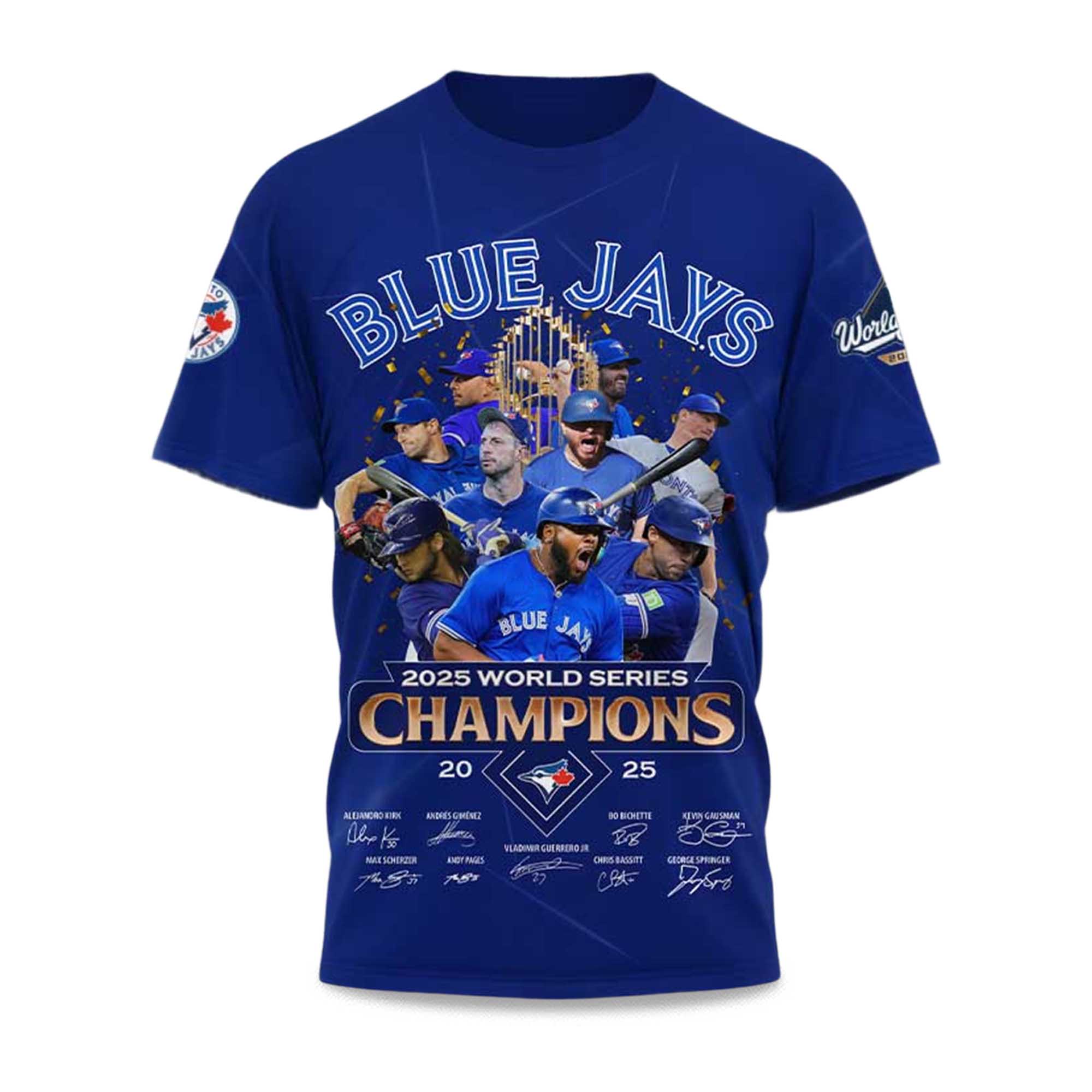 2025 World Series Champions Blue Jays T-Shirt 2 2025 World Series Champions Blue Jays T Shirt