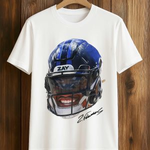 Zay Flowers Signature Football Portrait Shirt
