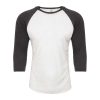 SOLID TAHITI BLUE SLEEVES/ HEATHER WHITE BODY