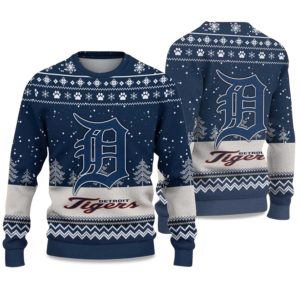2025 Tigers Ugly Christmas Sweater 1