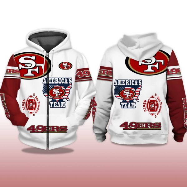 49ers Americas Team Zip Hoodie 2