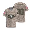 49ers Veterans Day 2025 V neck Short Sleeve Jersey