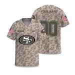 49ers Veterans Day 2025 V-neck Short Sleeve Jersey